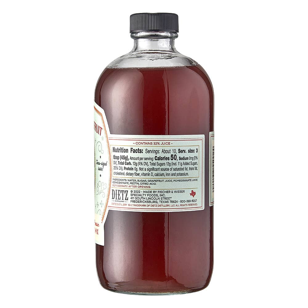 Dietz Distillery Pomegranate Grapefruit Cocktail Mix, Texas
