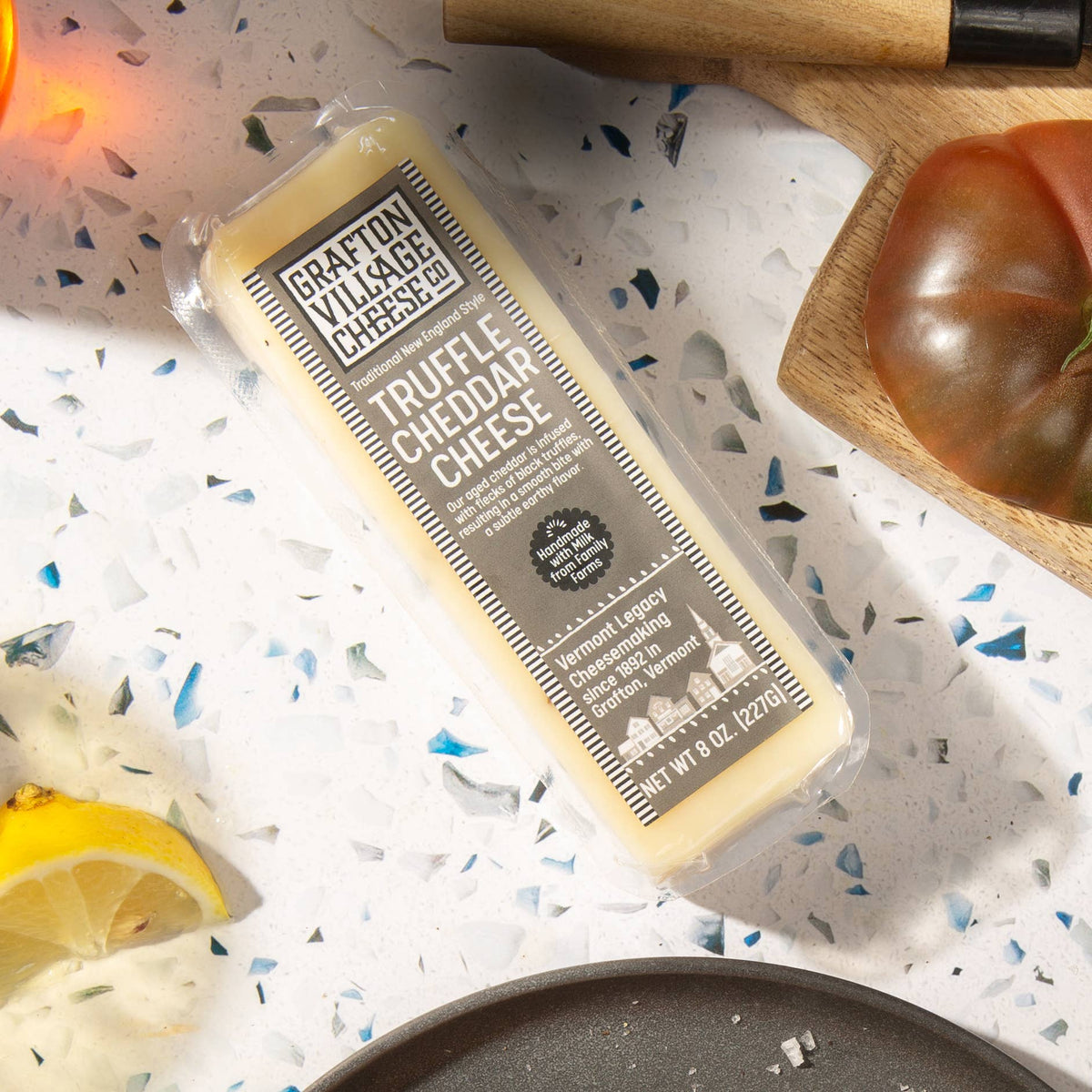 Vermont Farmstead Cheese Co. 'Grafton' Truffle Cheddar, Vermont