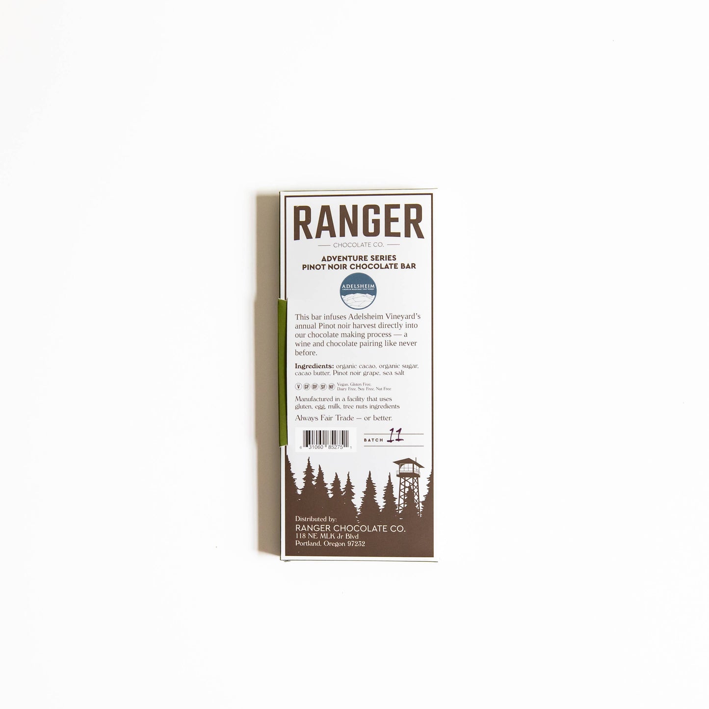 Ranger Chocolate Co. 'Oregon Wine Country' Pinot Noir Chocolate Bar, Oregon