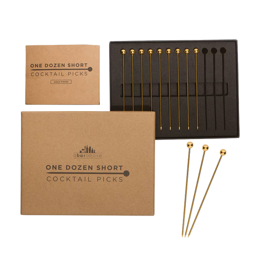 A Bar Above Gold Cocktail Picks for Garnishes