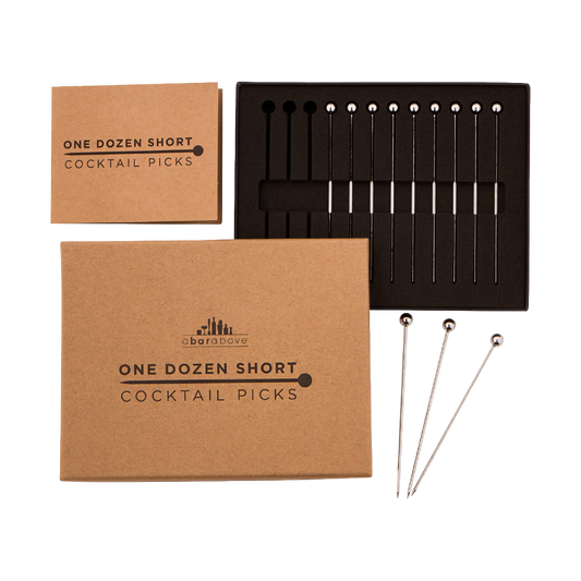 A Bar Above Stainless Cocktail Picks for Garnishes