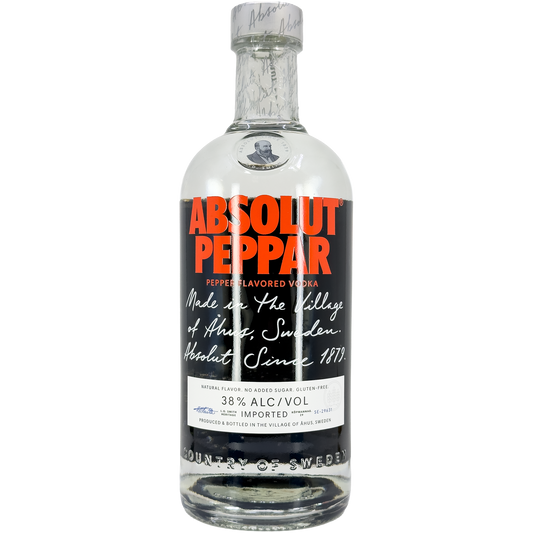 Absolut Peppar Pepper Flavored Vodka, Sweden
