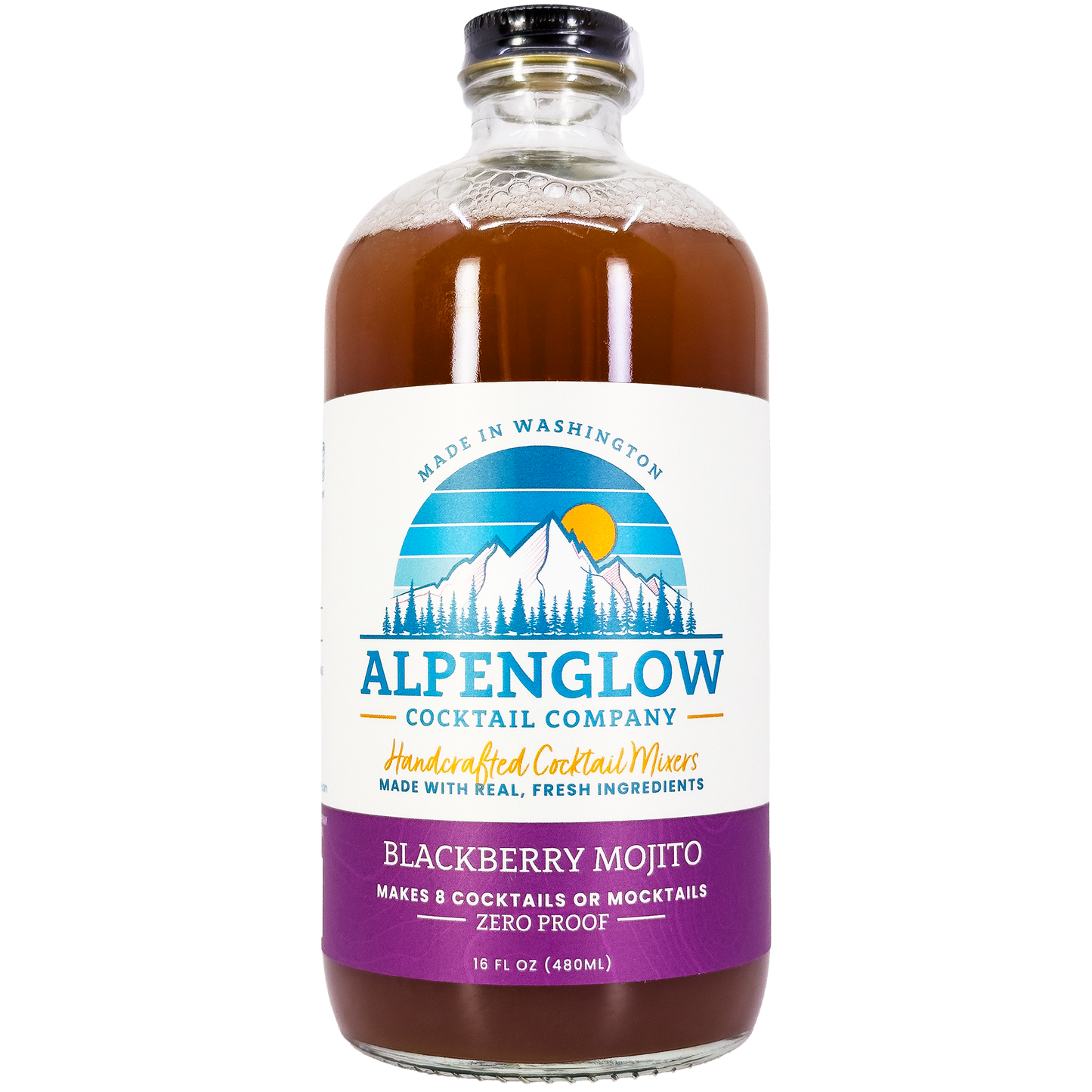 Alpenglow Cocktail Company Blackberry Mojito Syrup, Washington