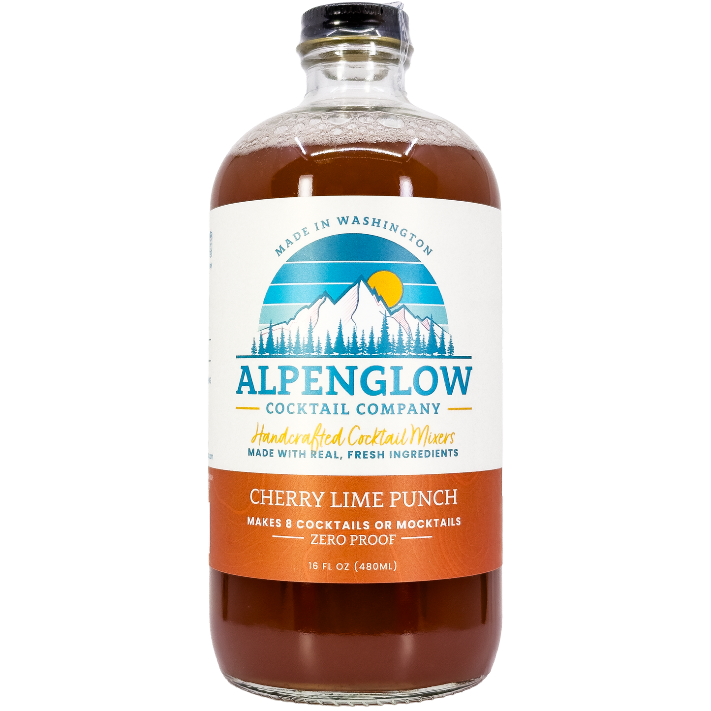 Alpenglow Cocktail Company Cherry Lime Punch Syrup, Washington