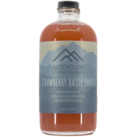 Alpenglow Cocktail Company Strawberry Basil Smash Syrup, Washington