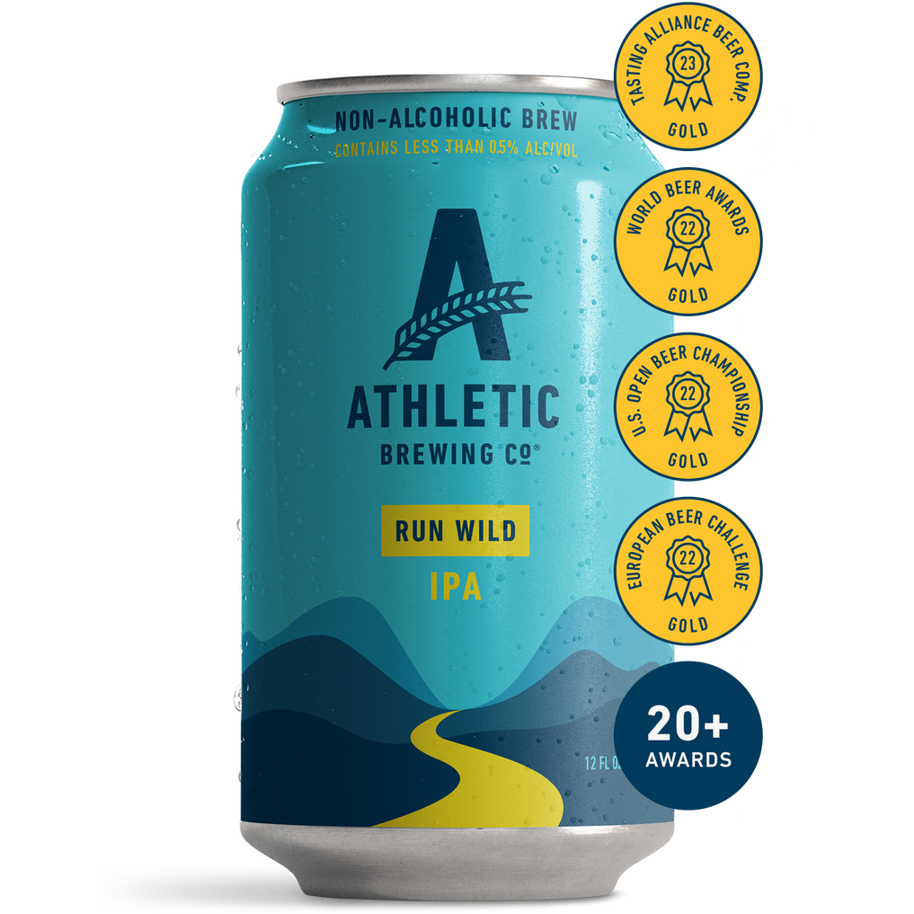 Athletic Brewing Co. 'Run Wild' Non Alcoholic IPA Beer, Connecticut, USA