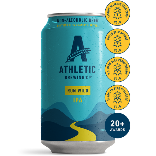 Athletic Brewing Co. 'Run Wild' Non Alcoholic IPA Beer, Connecticut, USA