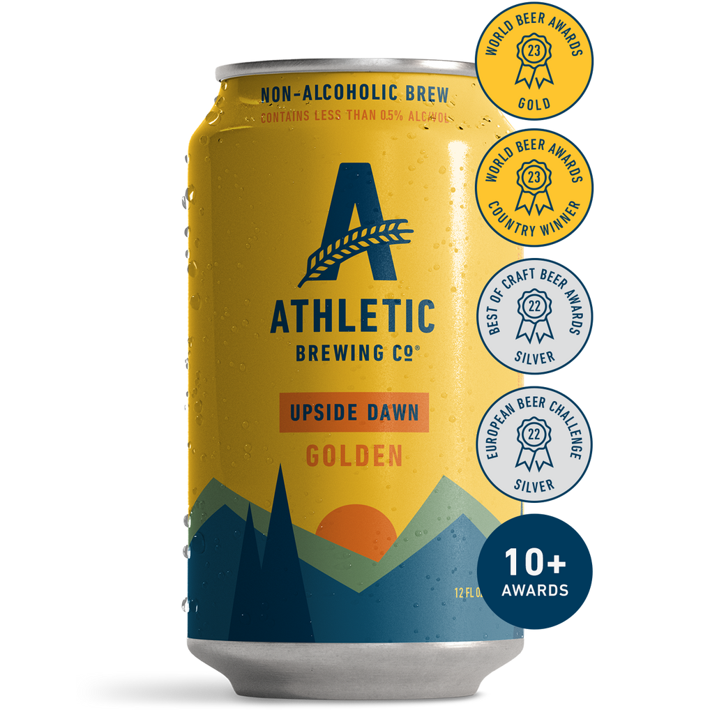 Athletic Brewing Co. 'Upside Dawn' Non Alcoholic Golden Ale Beer, Connecticut, USA