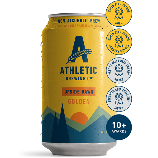 Athletic Brewing Co. 'Upside Dawn' Non Alcoholic Golden Ale Beer, Connecticut, USA