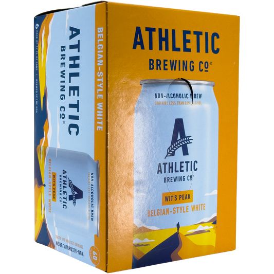 Athletic Brewing Co. Wit's Peak White Non Alcoholic Beer, Connecticut, USA