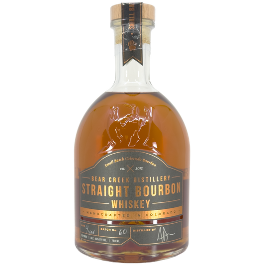 Bear Creek Distillery Straight Bourbon Whiskey, Colorado