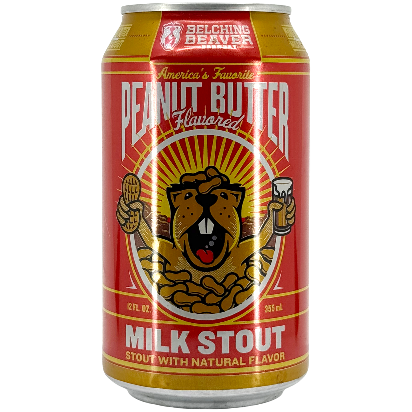 Belching Beaver Brewery Peanut Butter Milk Stout Beer, California