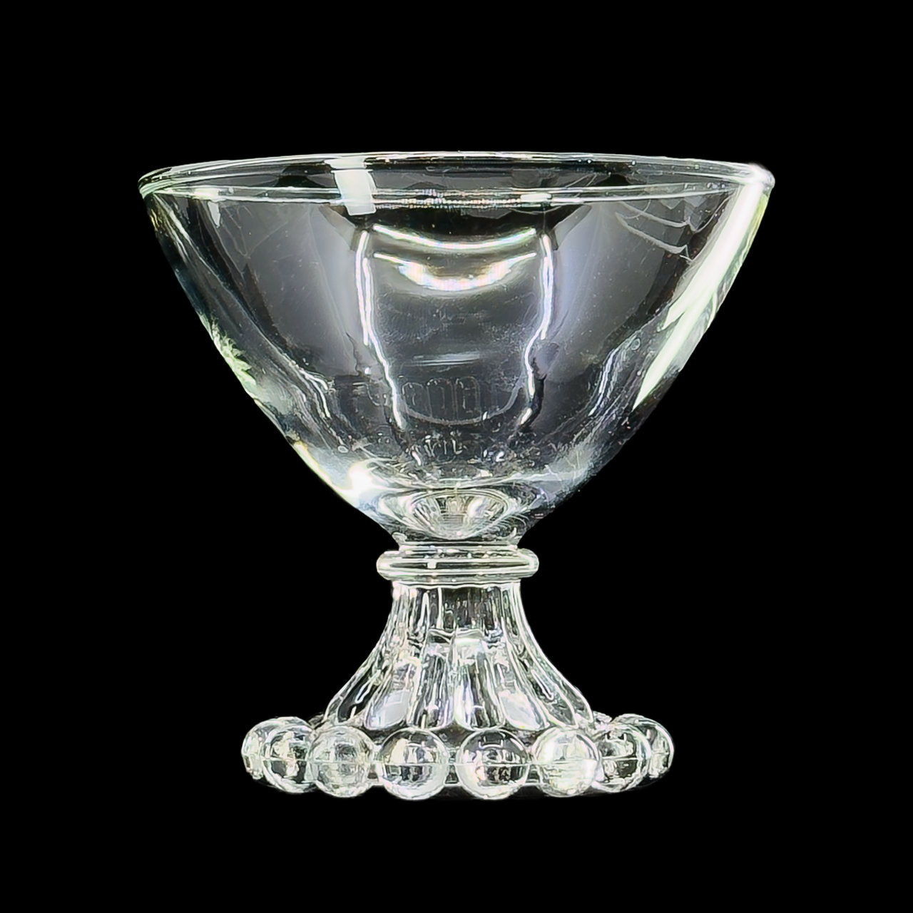 Berwick Boopie Clear Champagne/Sherbert Glass by Anchor Hocking Boopie Wine Glass, United States