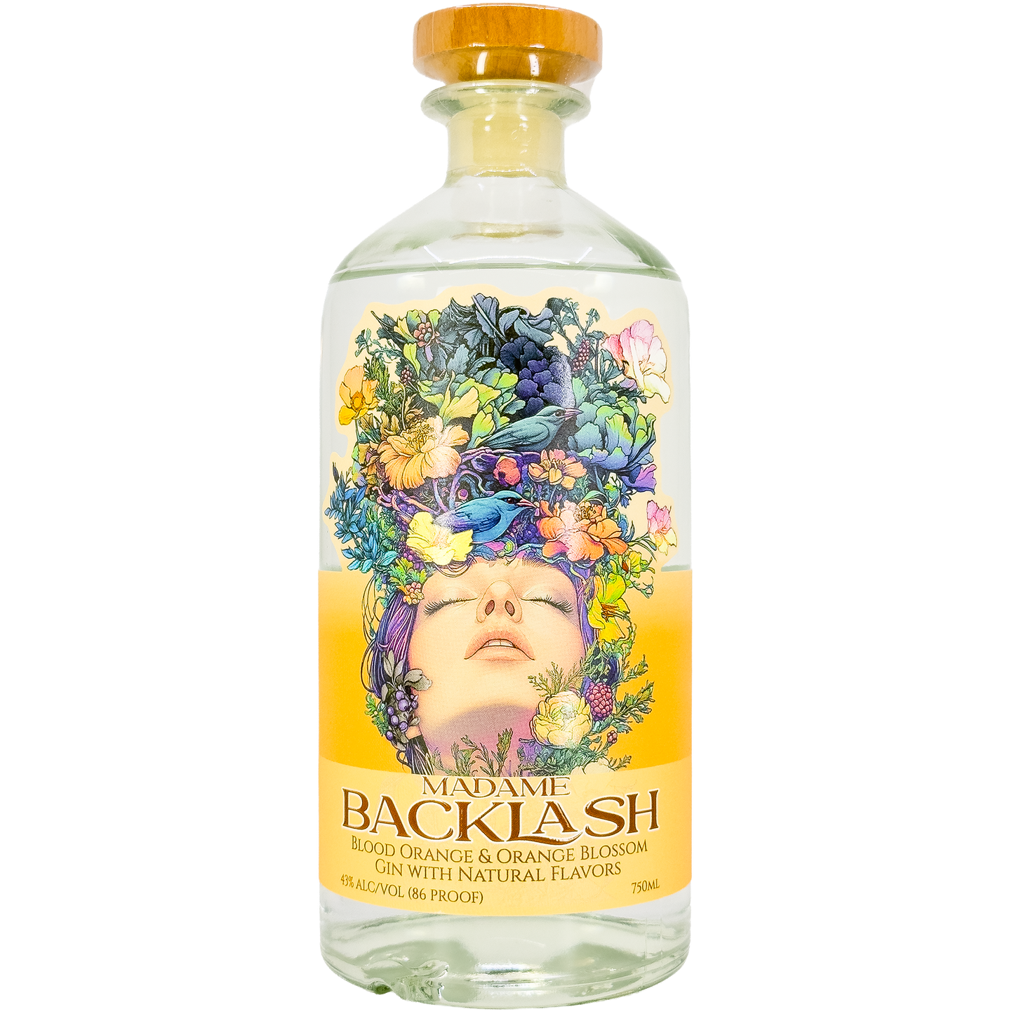 Black Band Distillery 'Madame Backlash' Blood Orange & Orange Blossom Gin, Illinois