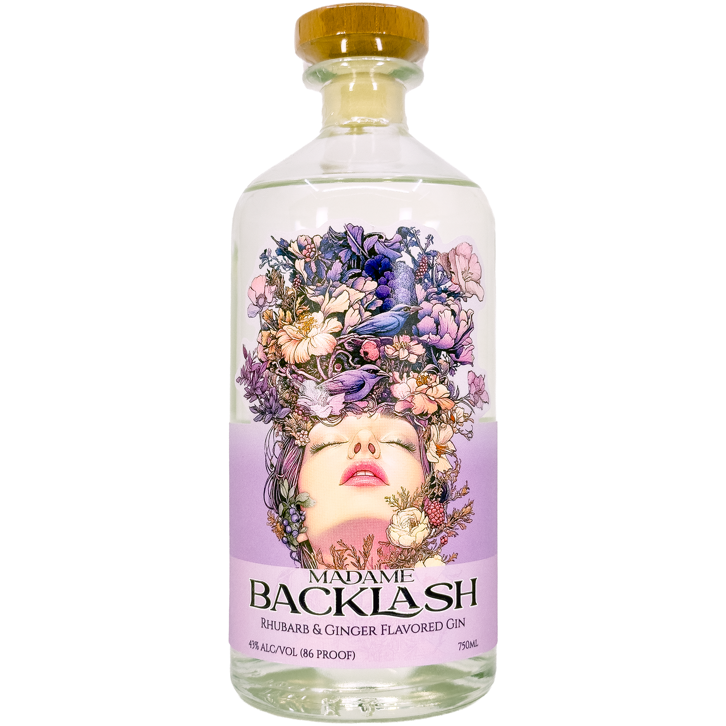 Black Band Distillery 'Madame Backlash' Rhubarb & Ginger Flavored Gin, Illinois