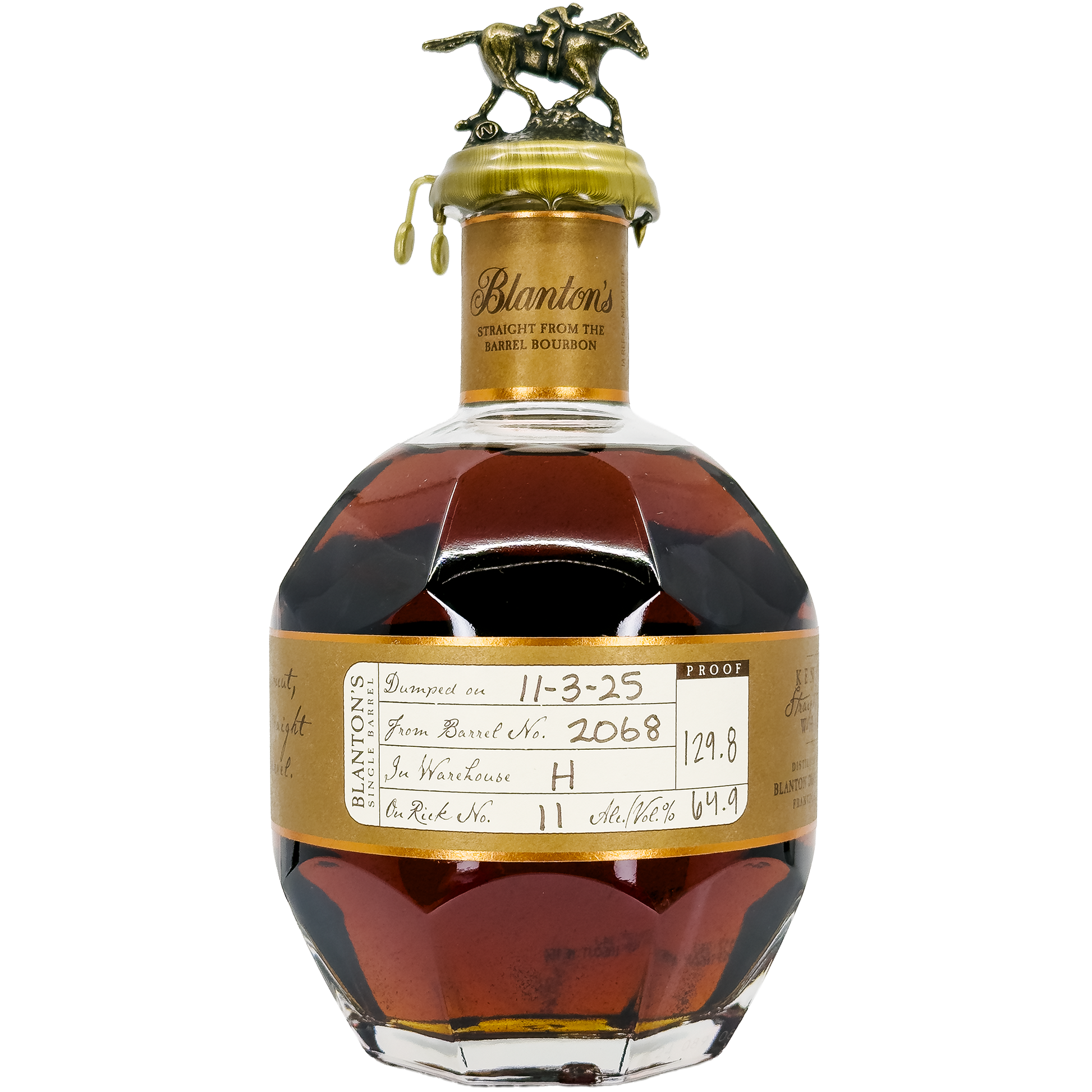 Blanton's 'Straight From The Barrel' Kentucky Straight Bourbon Blanton's 'Straight From The Barrel' Kentucky Straight Bourbon