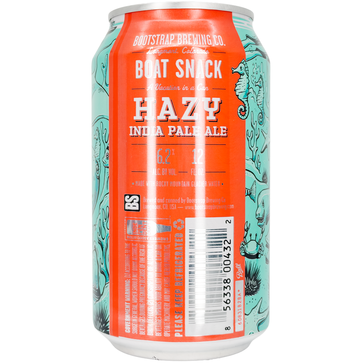 Bootstrap Brewing Co. 'Boat Snack' Hazy IPA Beer, Colorado