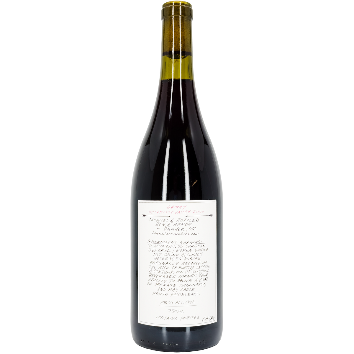 Bow & Arrow Gamay Noir, Willamette Valley, Oregon