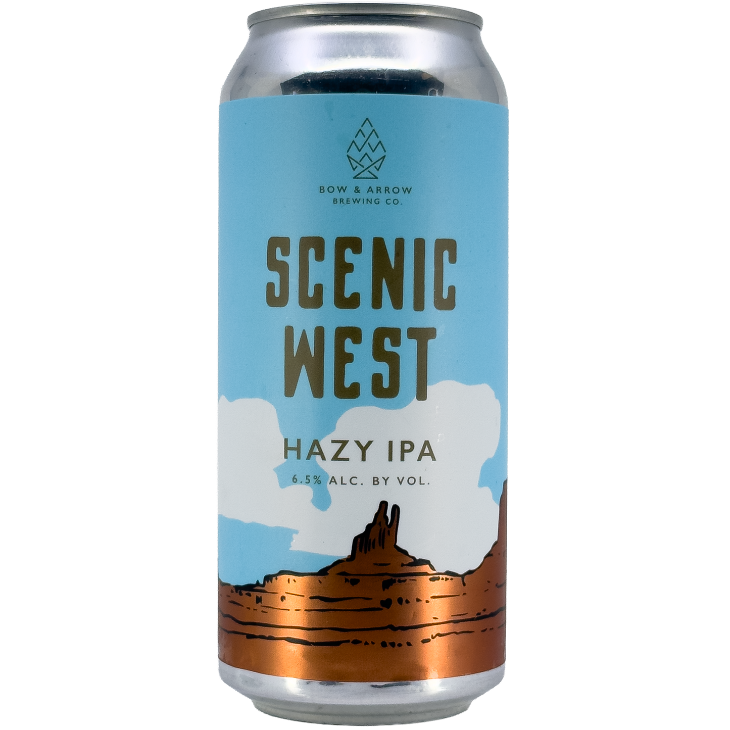 Bow & Arrow Brewing 'Scenic West' Hazy IPA Beer, New Mexico