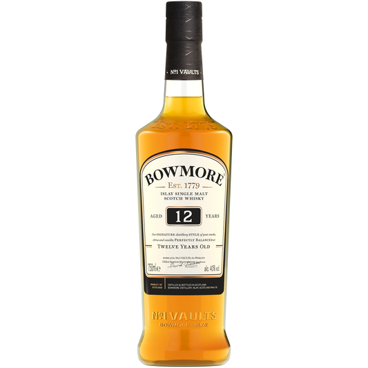 Bowmore Distillery '12 Year Old' Single Malt Scotch Whiskey, Islay, Scotland