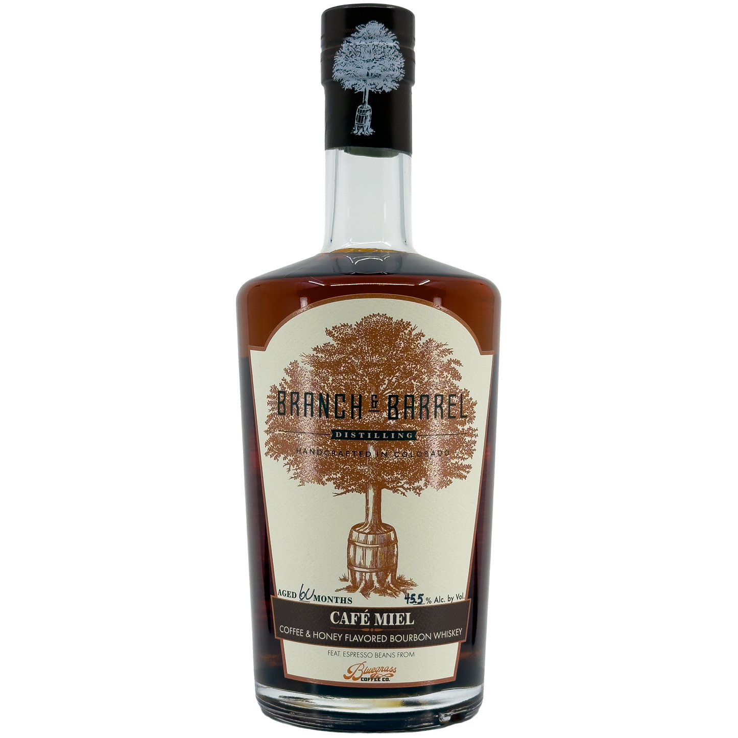 Branch & Barrel 'Cafe Miel' Coffee Aged Bourbon Whiskey, Colorado