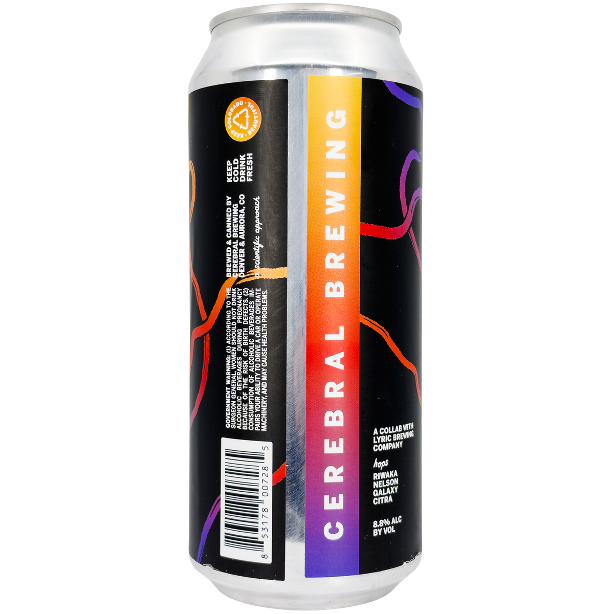 Cerebral Brewing x Lyric Brewing Co. 'Cheer in Space' Hop Saturated Hazy IPA, Colorado
