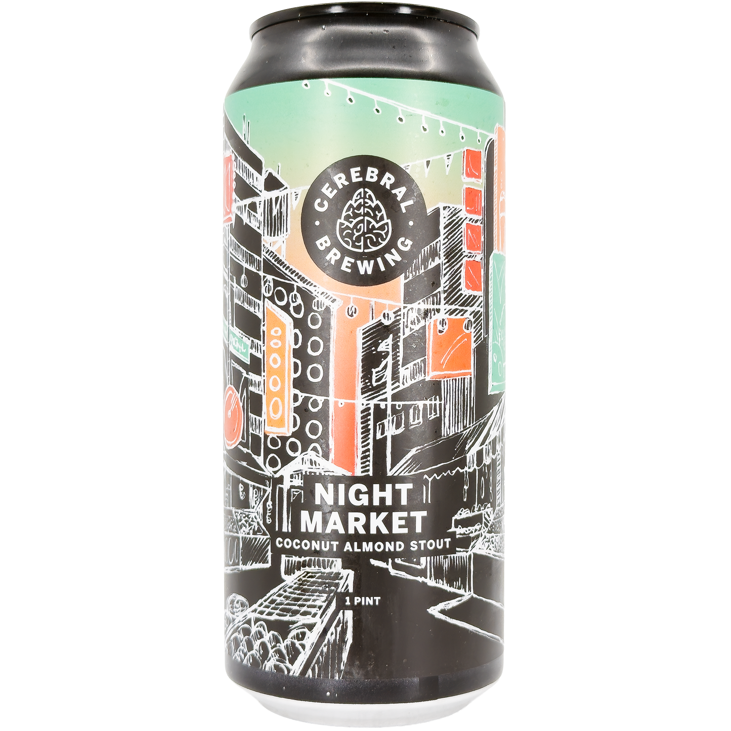 Cerebral Brewing 'Night Market' Coconut Almond Stout Beer, Colorado