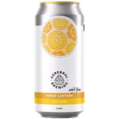 Cerebral Brewing 'Paper Lantern With Yuzu' Rice Lager Beer, Colorado