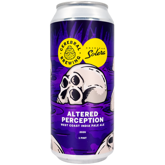 Cerebral Brewing x American Solera 'Altered Perception' West Coast IPA Beer, Colorado