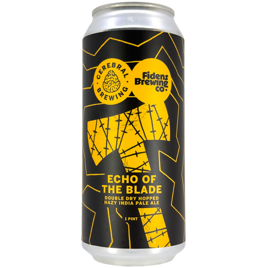 Cerebral Brewing x Fidens Brewing 'Echo of the Blade' DDH Hazy IPA Beer, Colorado