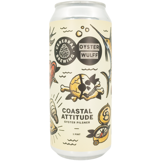 Cerebral Brewing x Oyster Wulff 'Coastal Attitude' Oyster Pilsner, Colorado