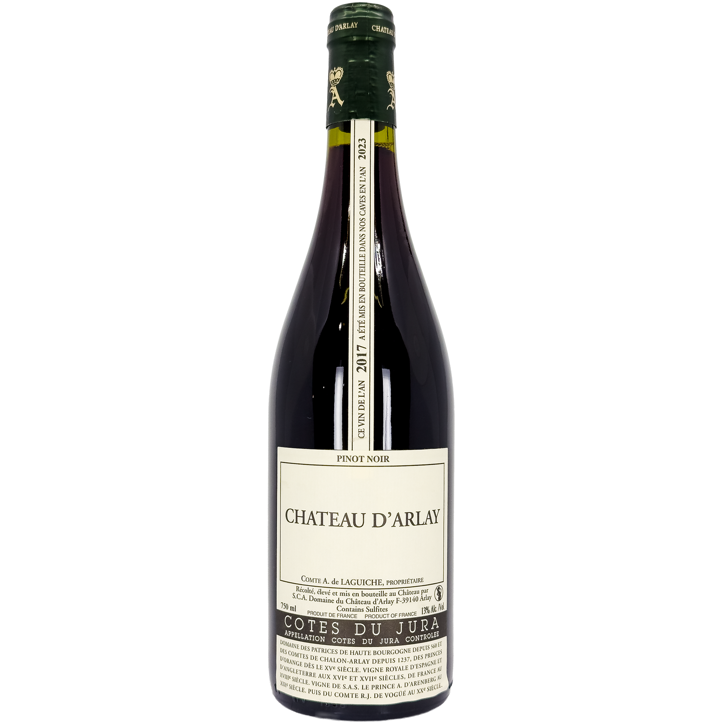 Chateau d'Arlay Cotes du Jura Pinot Noir, Jura, France