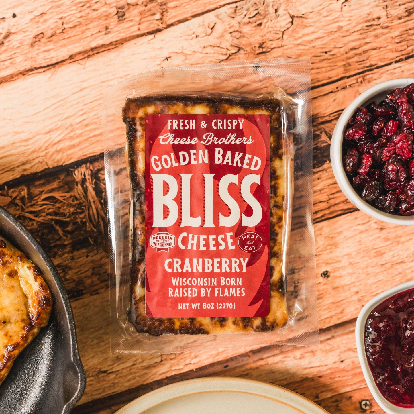 Cheese Brothers Cranberry Golden Baked Bliss Cheese, Wisconsin