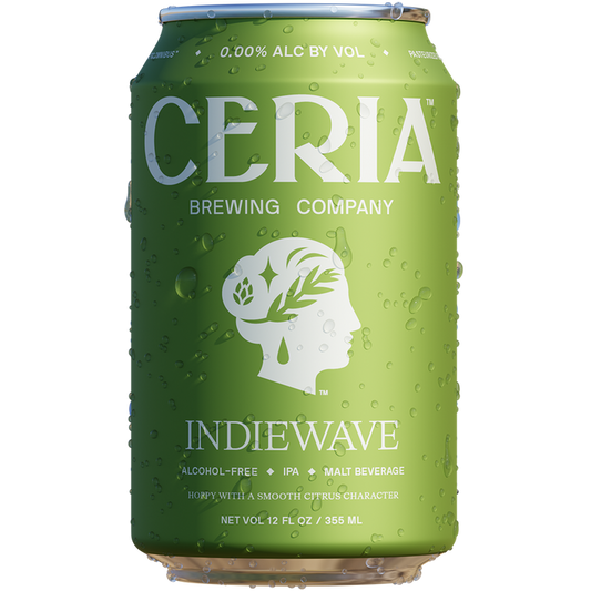 Ceria Brewing Co. Indiawave IPA Style Non-Alcoholic Beer, Colorado