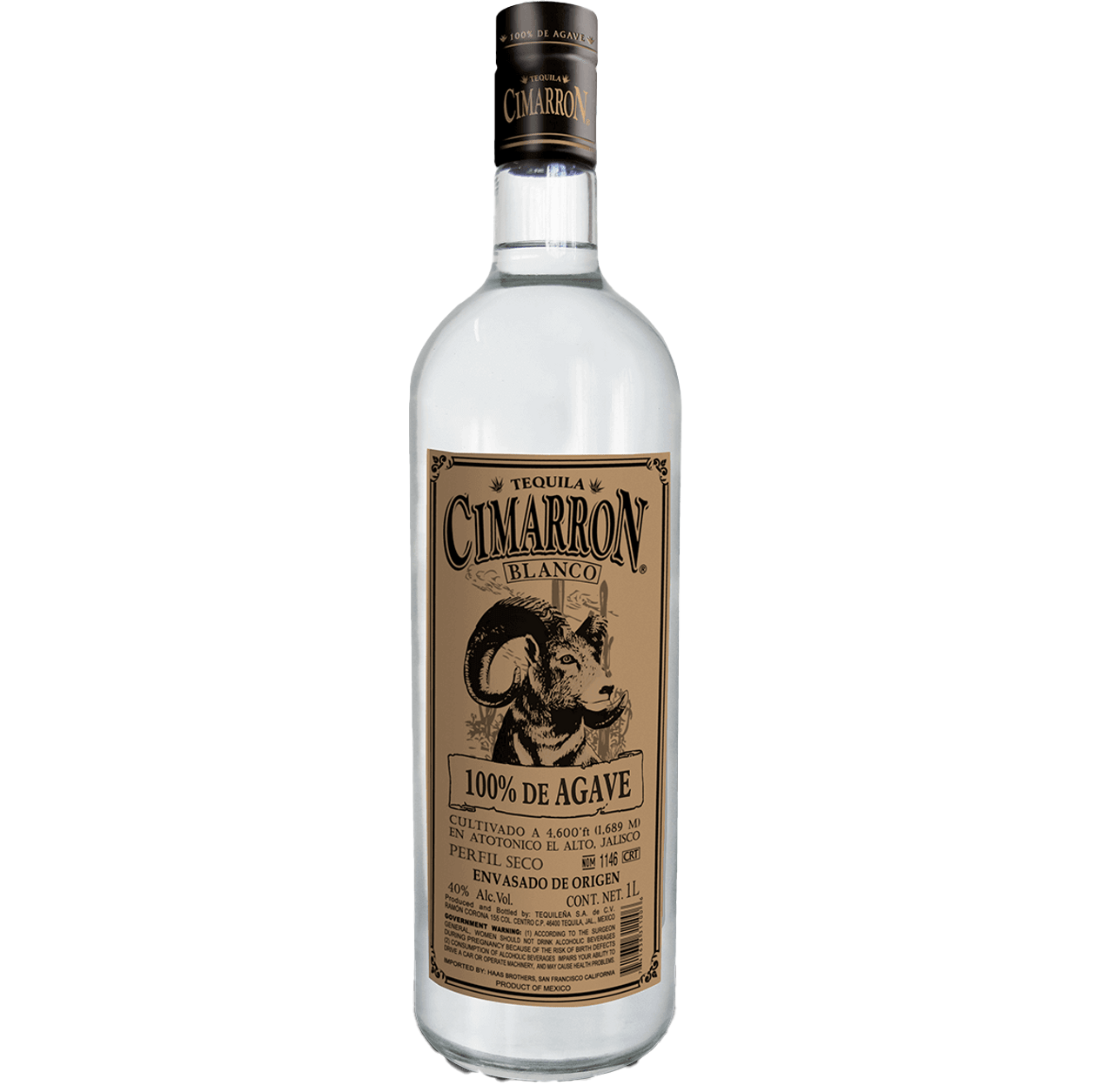 Cimarron Tequila Blanco, Jalisco, Mexico