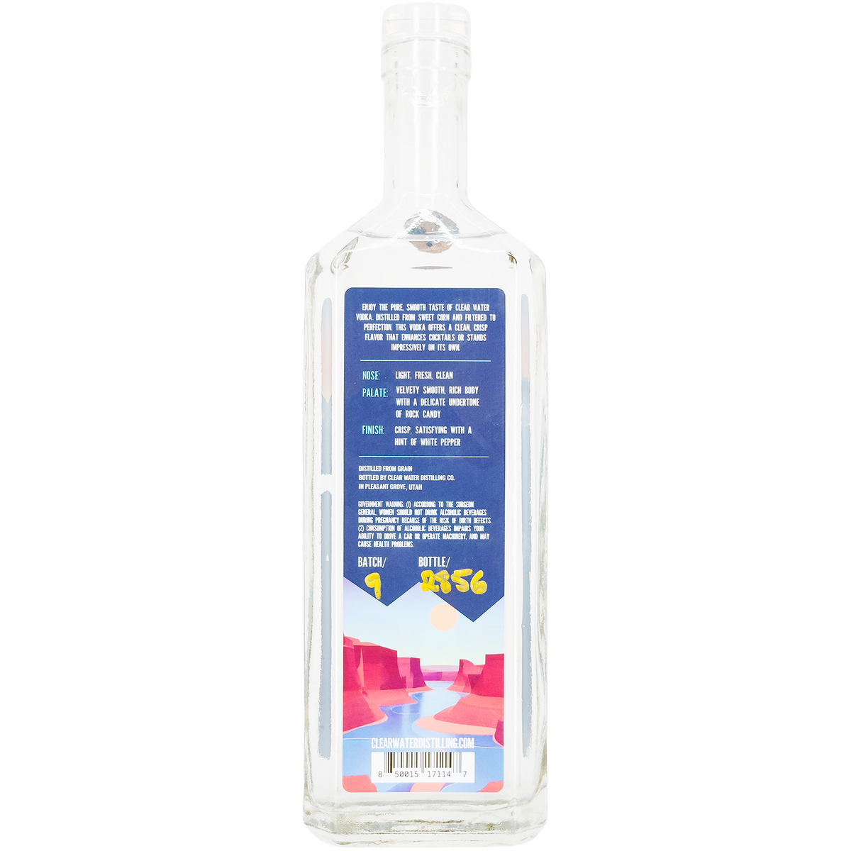 Clear Water Vodka, Utah