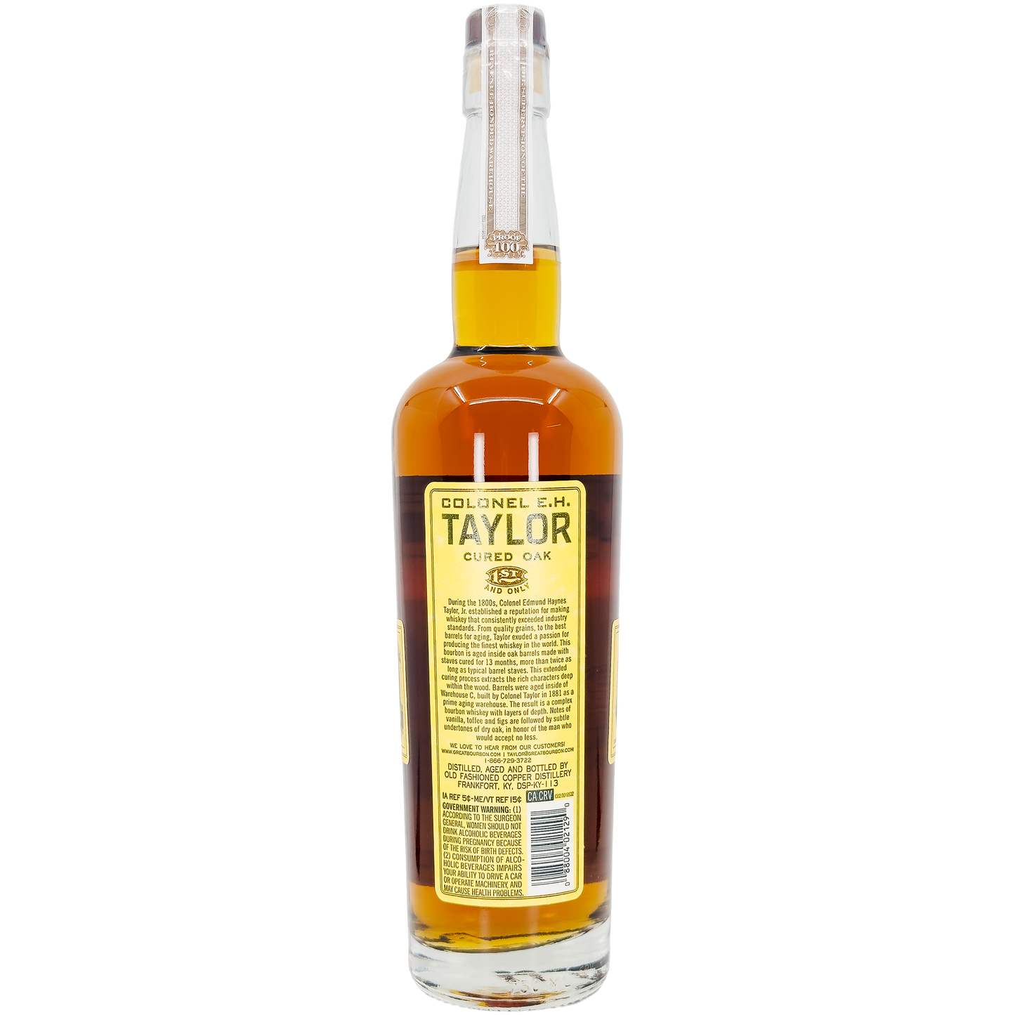 Colonel E. H. Taylor Cured Oak Straight Kentucky Bourbon Whiskey