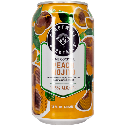 Craftwell Peach Mojito Wine Cocktail, Oregon