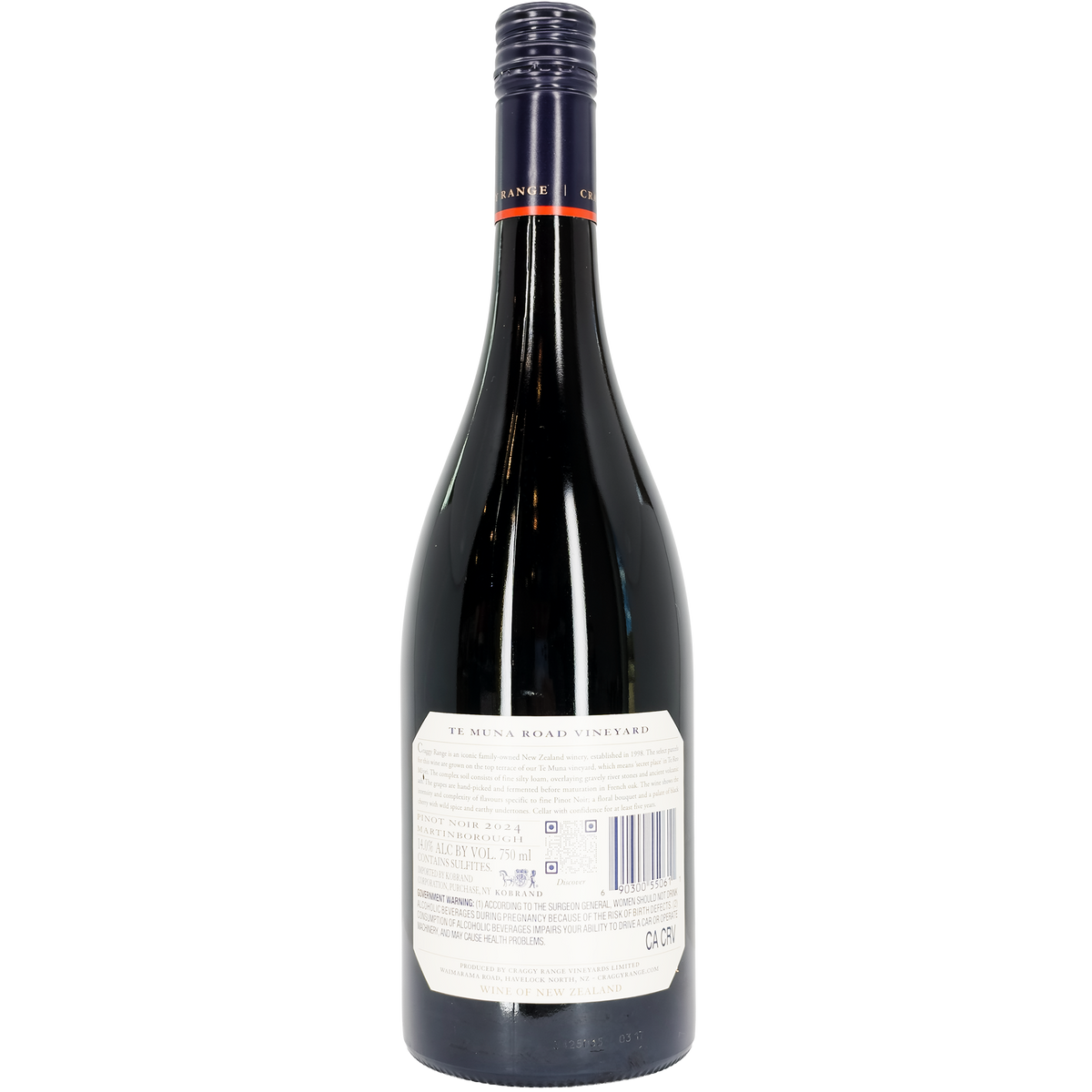Craggy Range 'Te Muna Road Vineyard' Pinot Noir, Martinborough, New Zealand