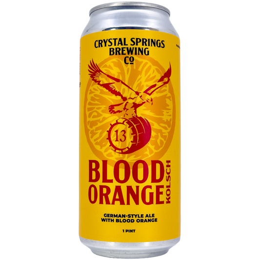 Crystal Springs Brewing Co. 'Blood Orange' Kolsch-Style Ale Beer, Colorado