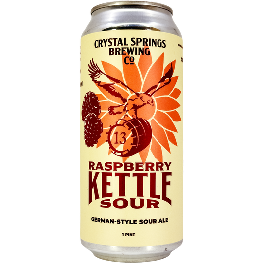 Crystal Springs Brewing Co. Rasberry Kettle Sour Beer, Colorado