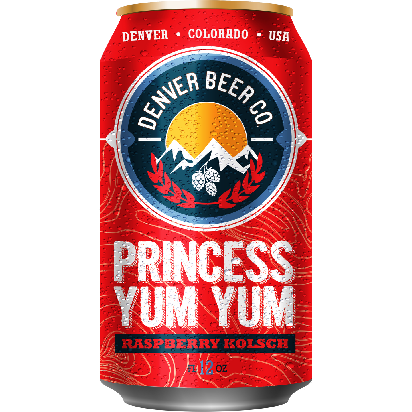 Denver Beer Co. 'Princess Yum Yum' Raspberry Kolsch Beer, Colorado
