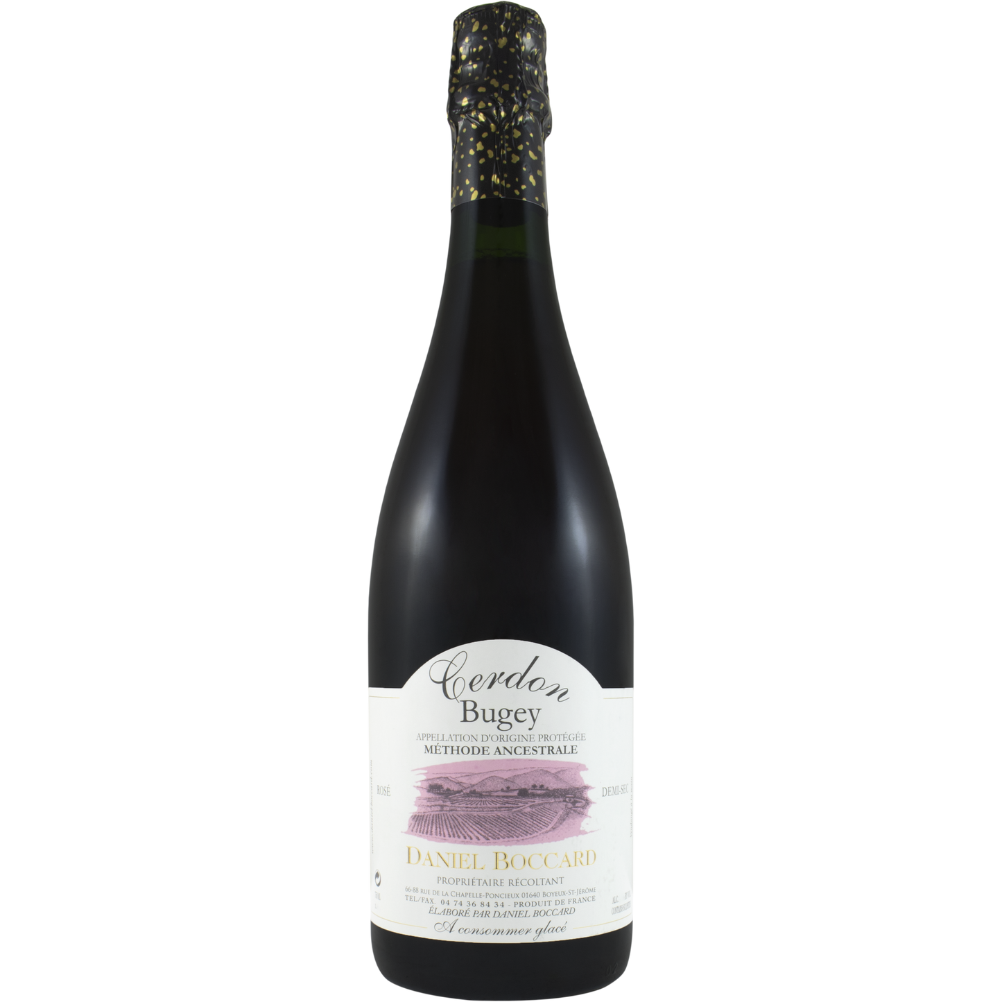 Daniel Boccard Methode Ancestrale Demi-Sec Rose, Bugey Cerdon, France