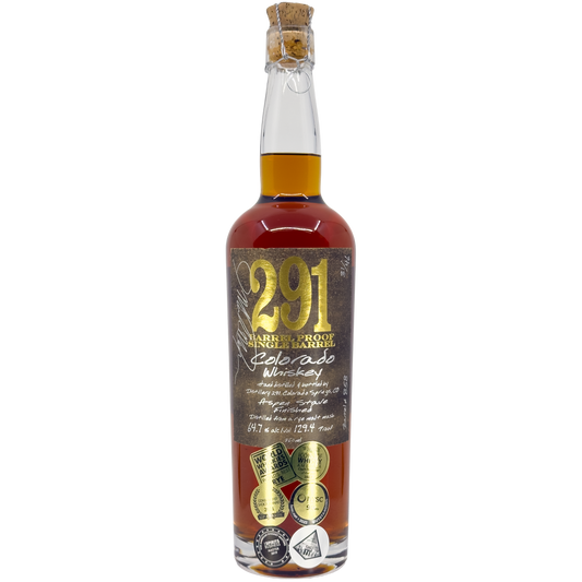 Distillery 291 Barrel Proof Colorado Whiskey, Colorado