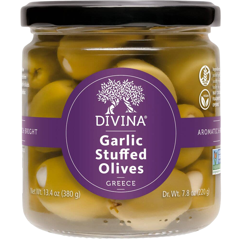 Divina Garlic Stuffed Olives, Greece