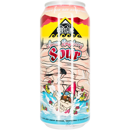 Eddyline Brewery Lemon Raspberry Fruited Sour Ale Beer, Colorado