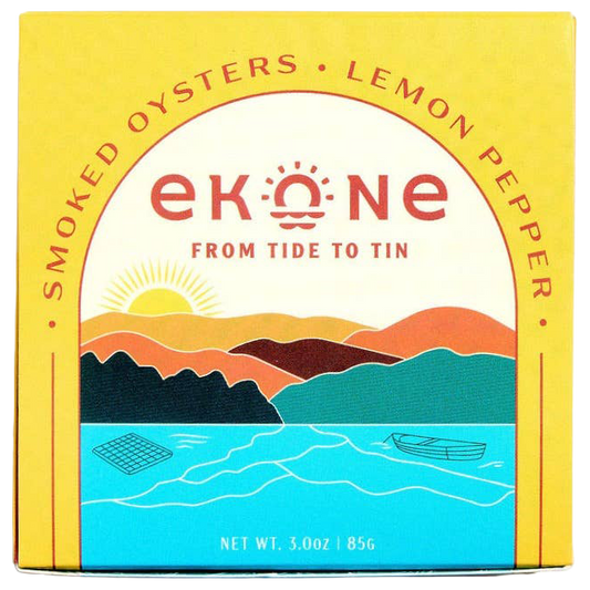 Ekone Lemon Pepper Smoked Oysters, Washington