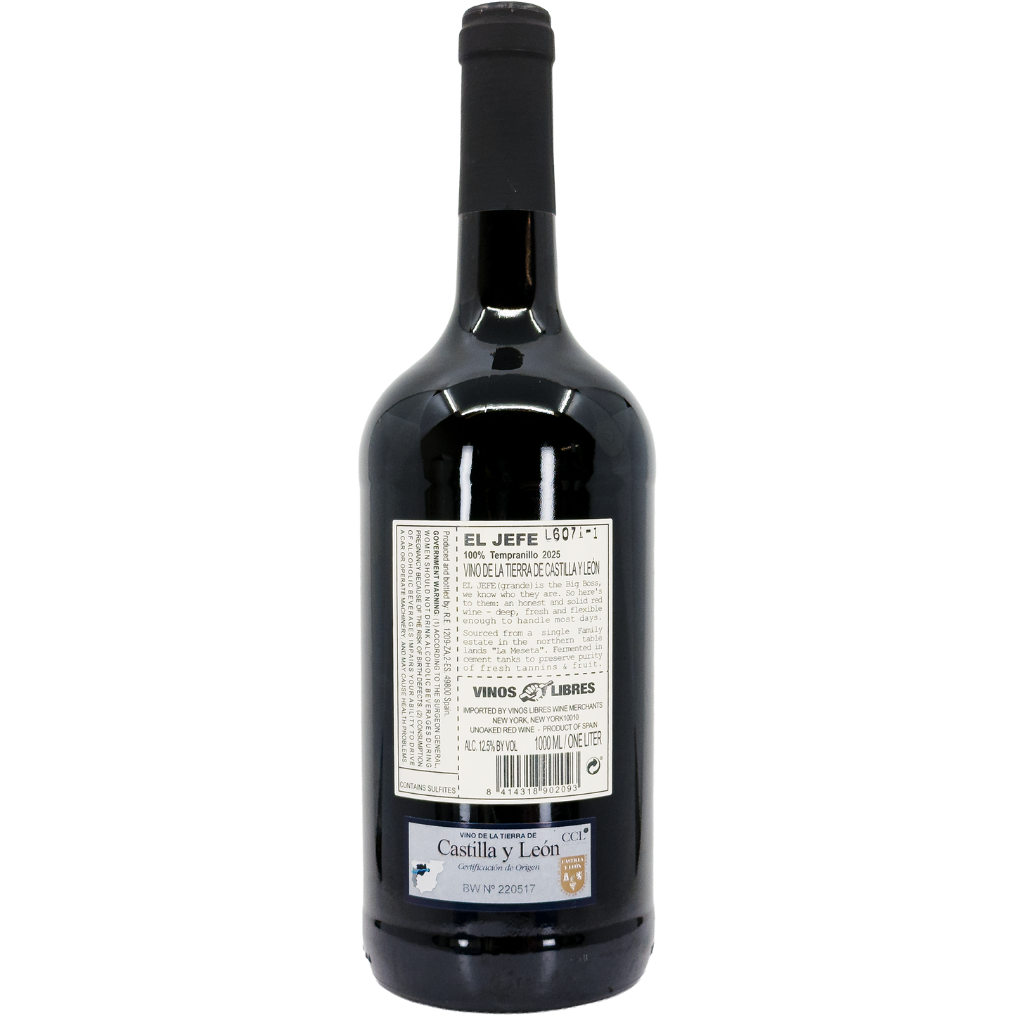 El Jefe Grande Tempranillo, Spain