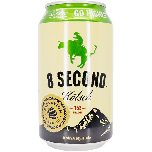 Elevation Beer Co. '8 Second Kolsch' Beer, Colorado