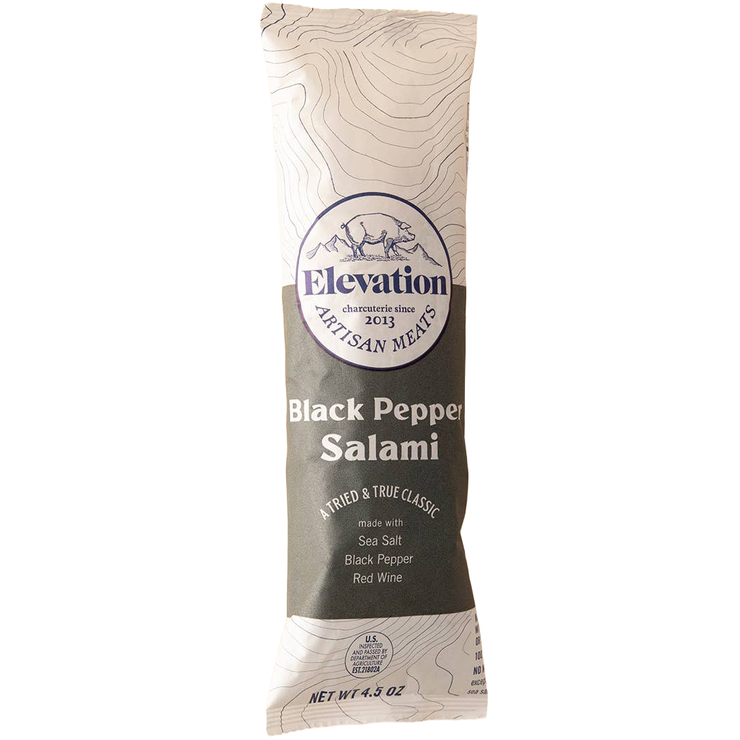 Elevation Meats Black Pepper Salami, Colorado